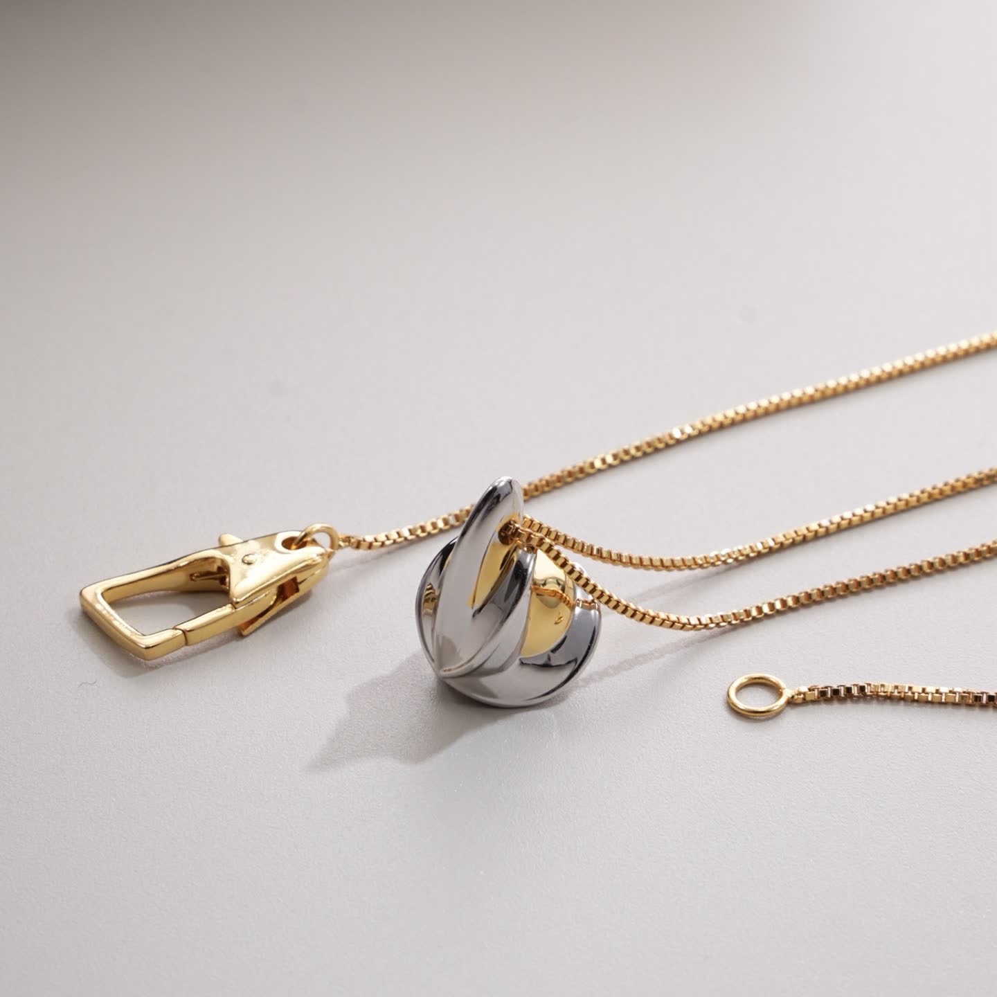Bottega Veneta Gold & Silver Necklace